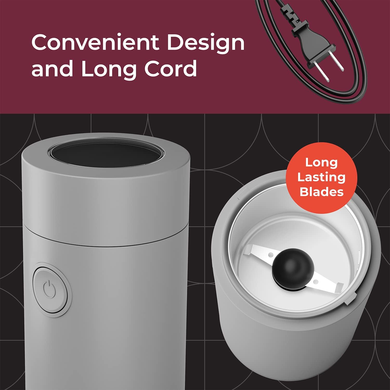 MuellerLiving Coffee Grinder Hubo