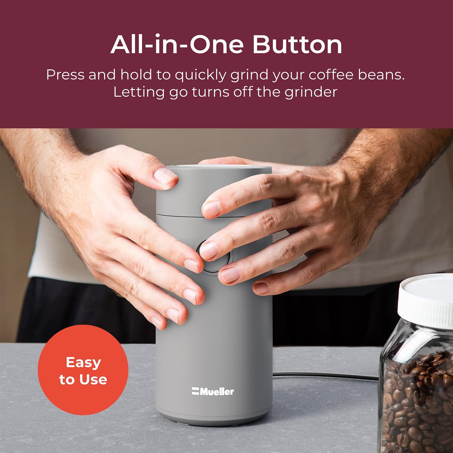 MuellerLiving Coffee Grinder Hubo