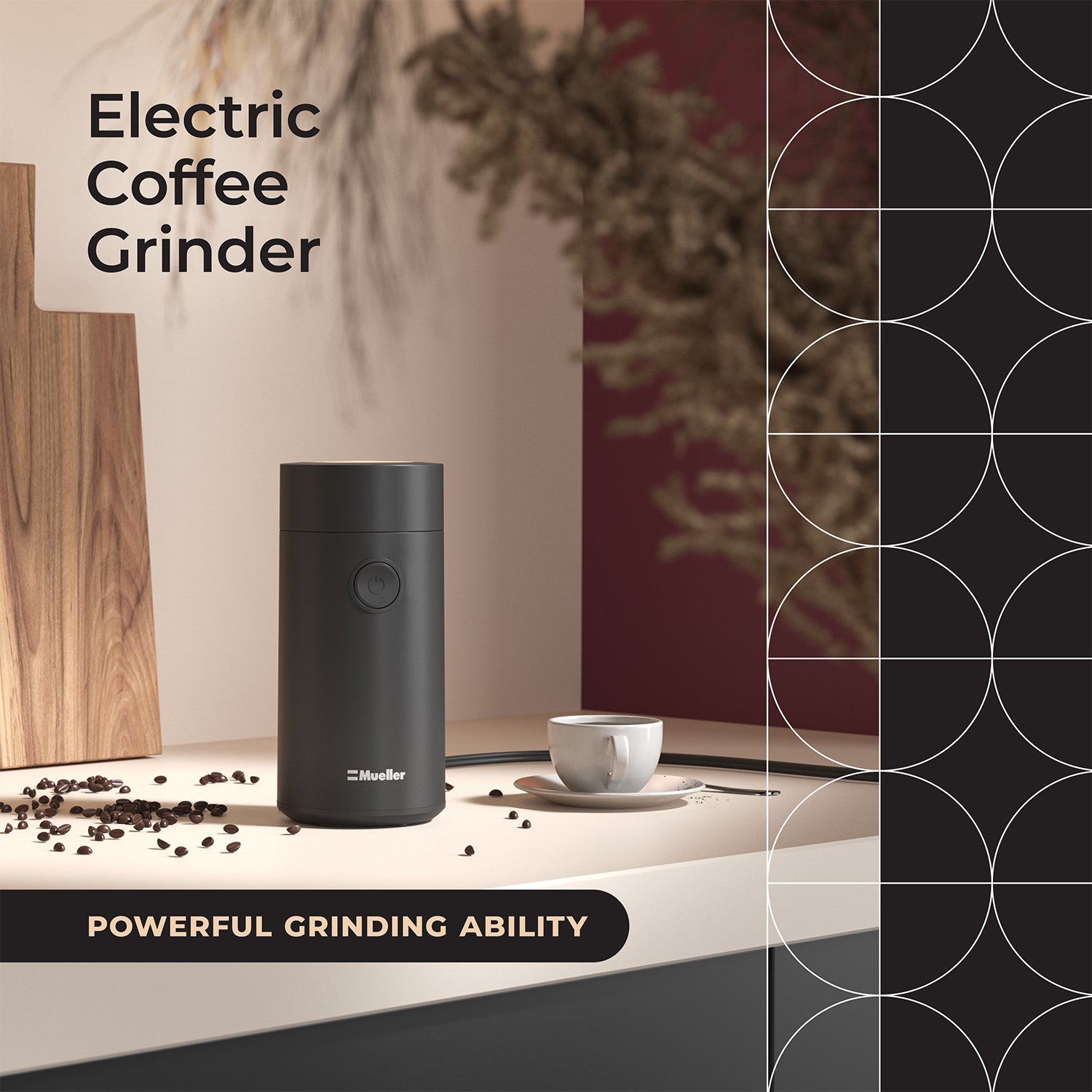 MuellerLiving Coffee Grinder Hubo