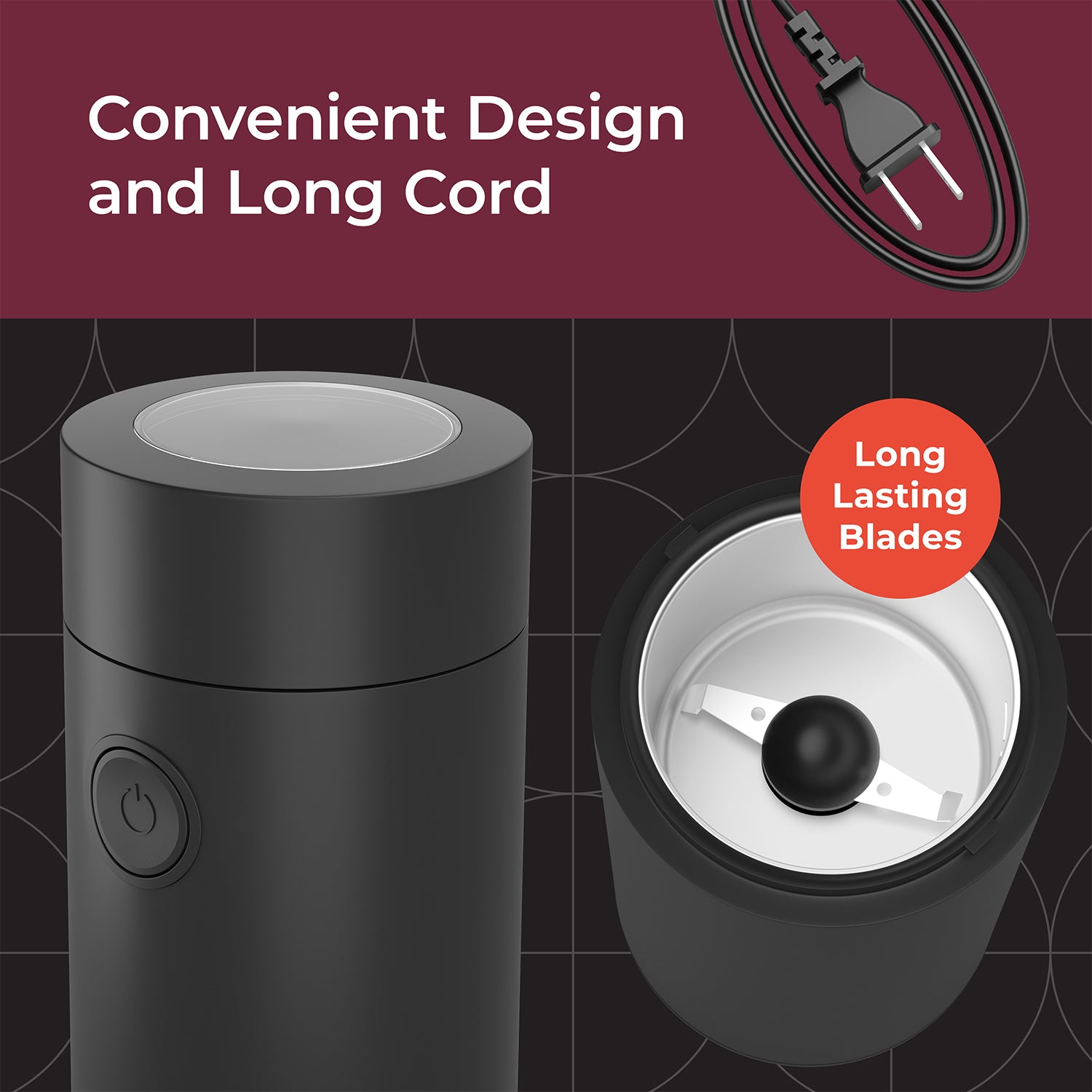MuellerLiving Coffee Grinder Hubo