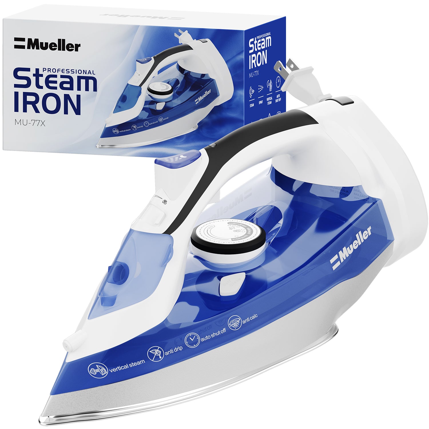 MuellerLiving Professional Grade Steam Iron