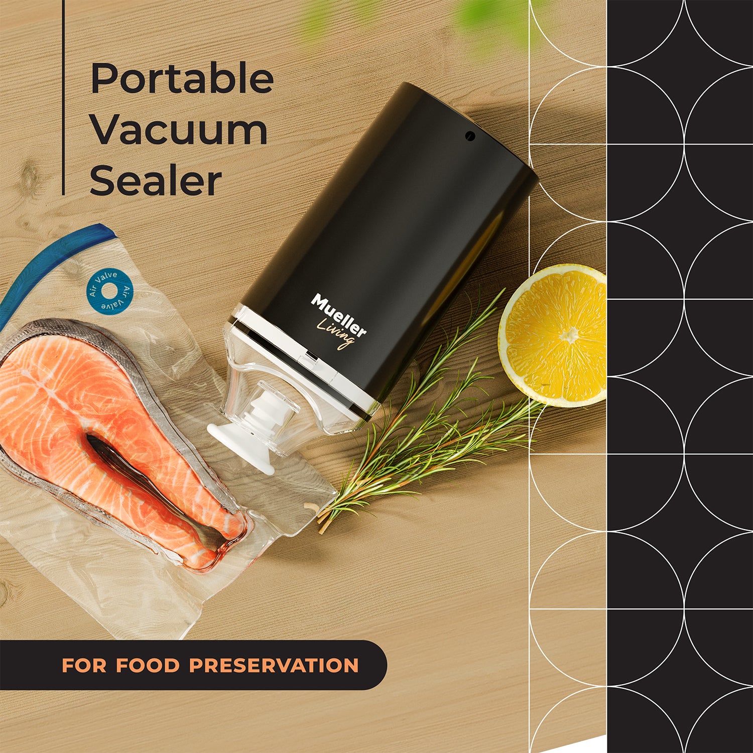 MuellerLiving Portable Vacuum Sealer