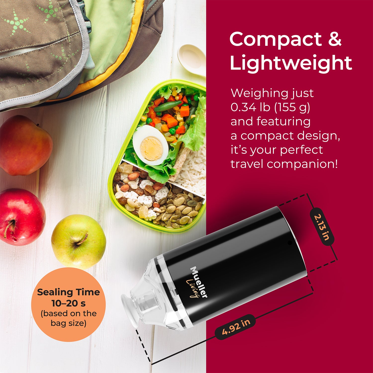 MuellerLiving Portable Vacuum Sealer