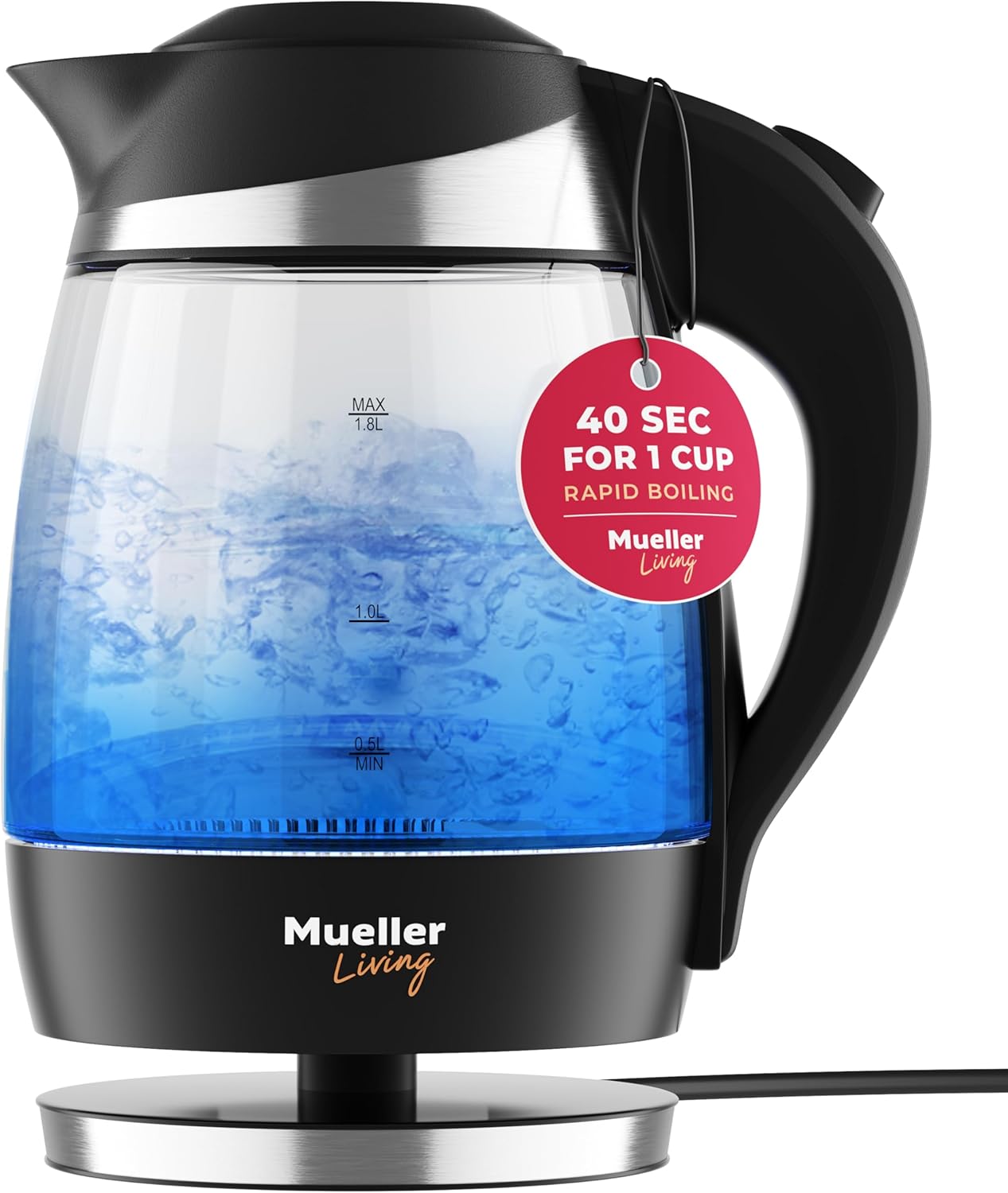 MuellerLiving Ultra Glass Kettle