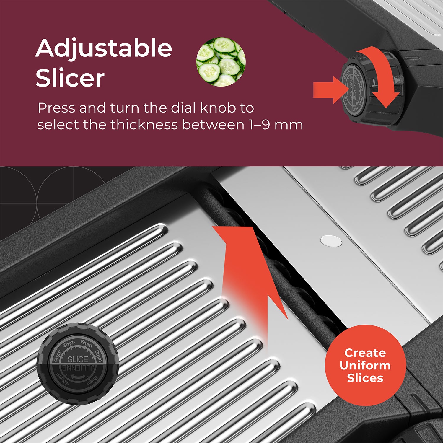 MuellerLiving Stainless Steel Mandoline