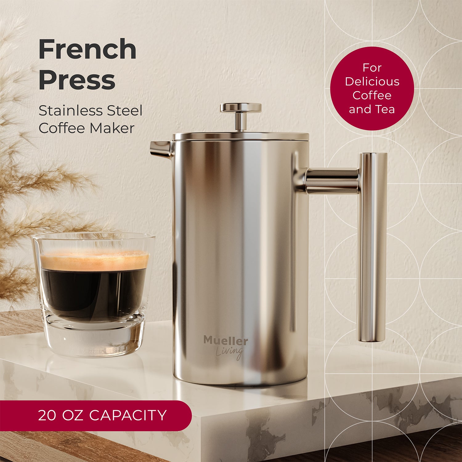 MuellerLiving French Press Coffee