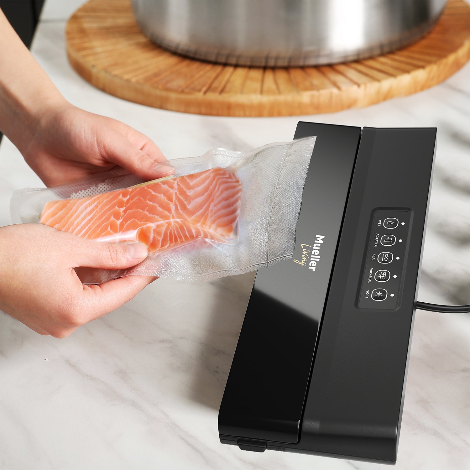 Vacuum sealer top